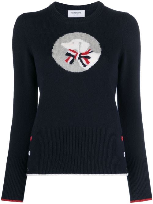 Hector crewneck pullover THOM BROWNE | FKA442AY1030415